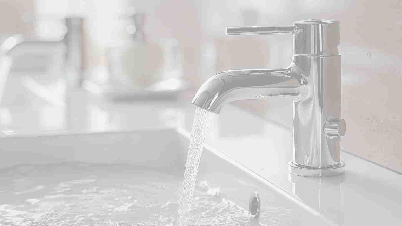 Image of a bathroom sink filled with water and water coming from the faucet, foreshadowing the information Dr Comfort Cooling and Plumbing shares about plumbing service in North Port, Florida